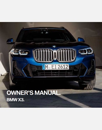 2022 bmw x3 owners manual